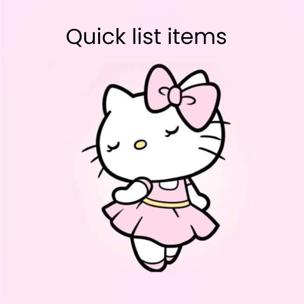 Quick list for lives